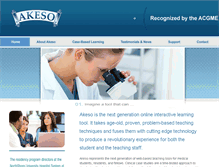 Tablet Screenshot of akeso.net